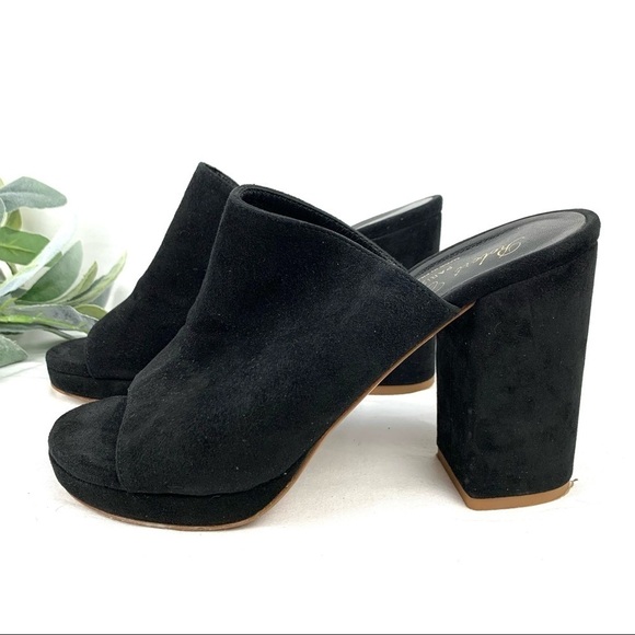 Robert Clergerie Abrice suede peep toe mules with chunky heel - Picture 1 of 15